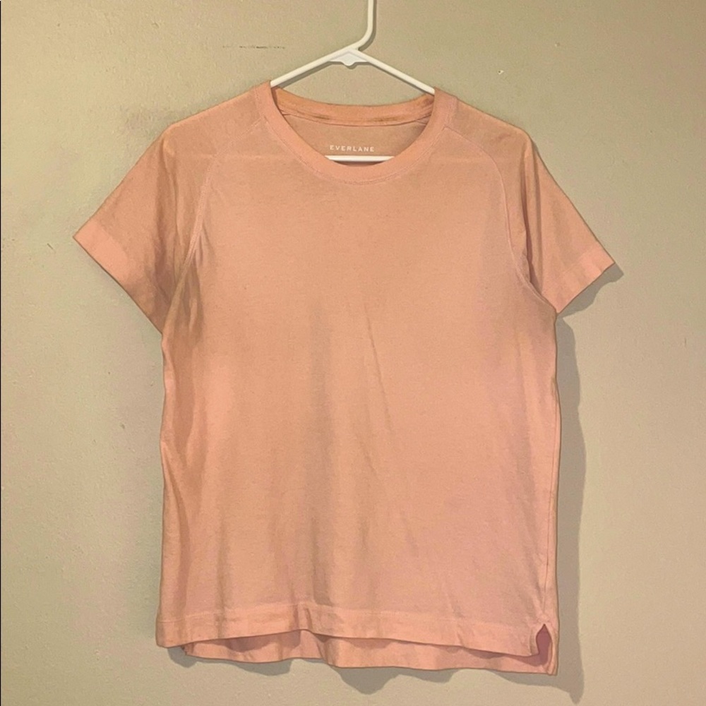 Pink Raglan Everlane Tee